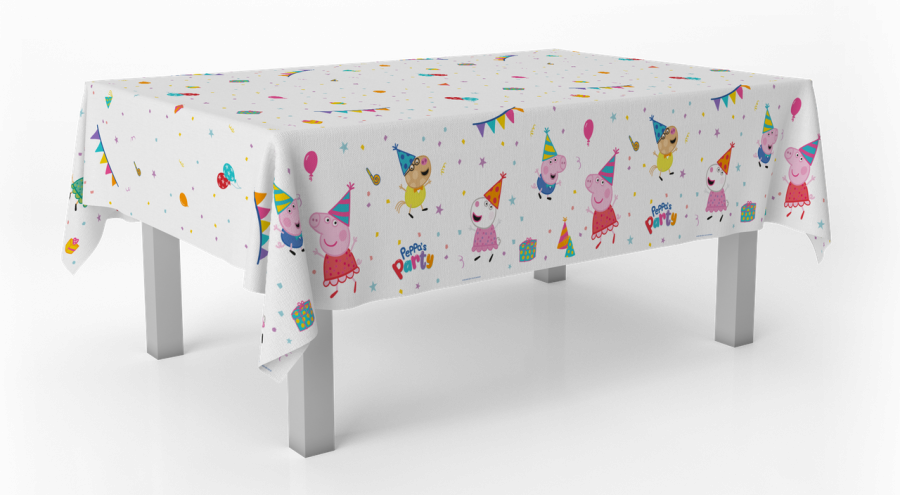 Pipsa Possu muovinen pöytäliina 120 x 180 cm