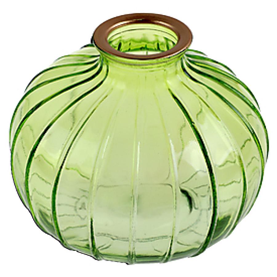 Lasimaljakko pallo vihreä 10 x 9 cm