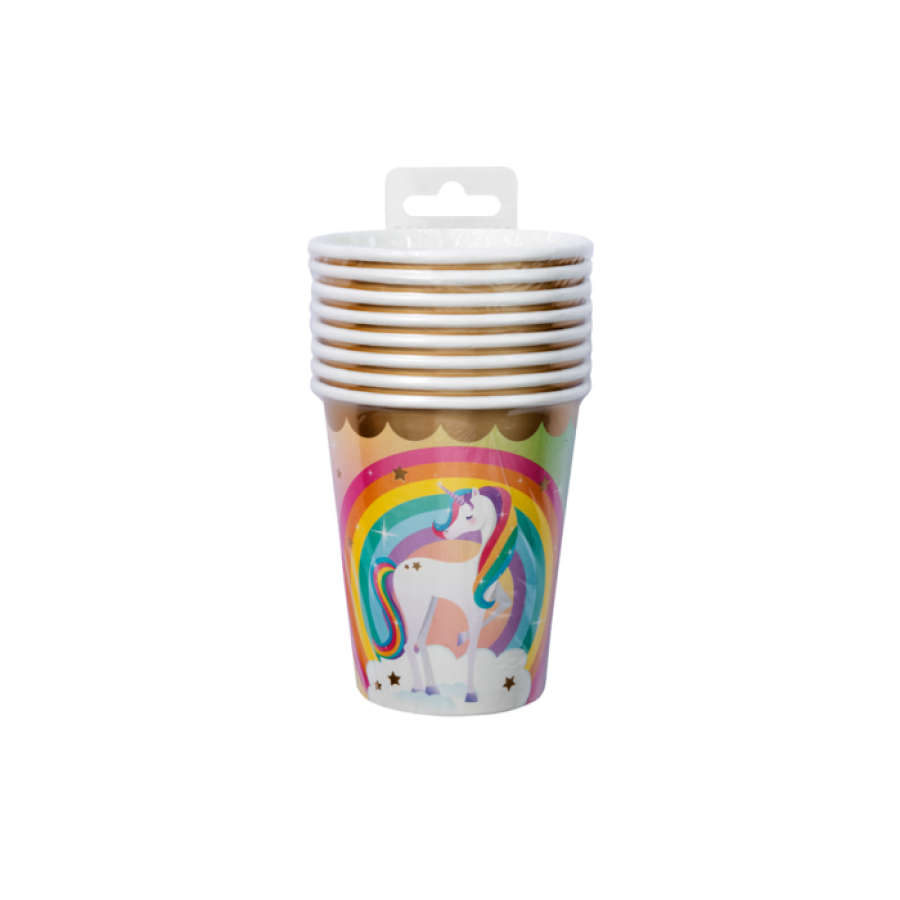 Yksisarvinen-pahvimukit, 8 kpl