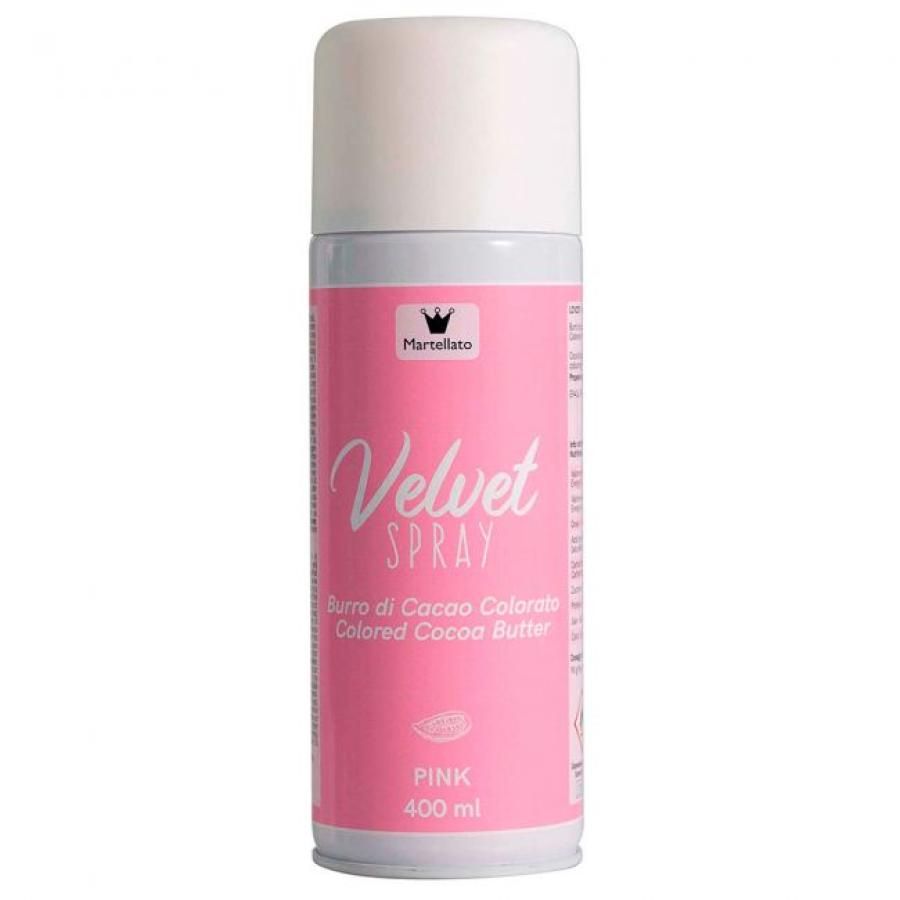Velvet spray / suklaaspray 400 ml, pinkki