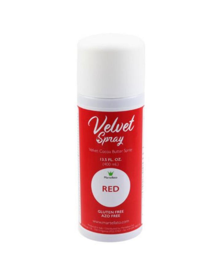 Velvet spray / suklaaspray 400 ml, punainen