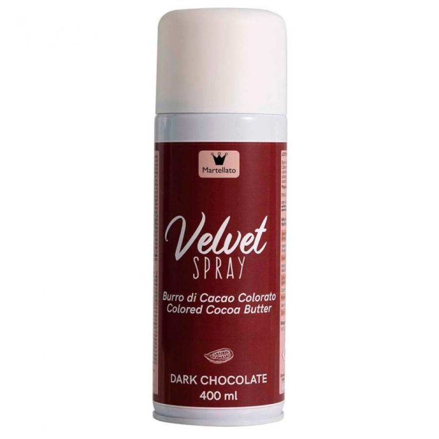 Velvet spray / suklaaspray 400 ml, tumma suklaa