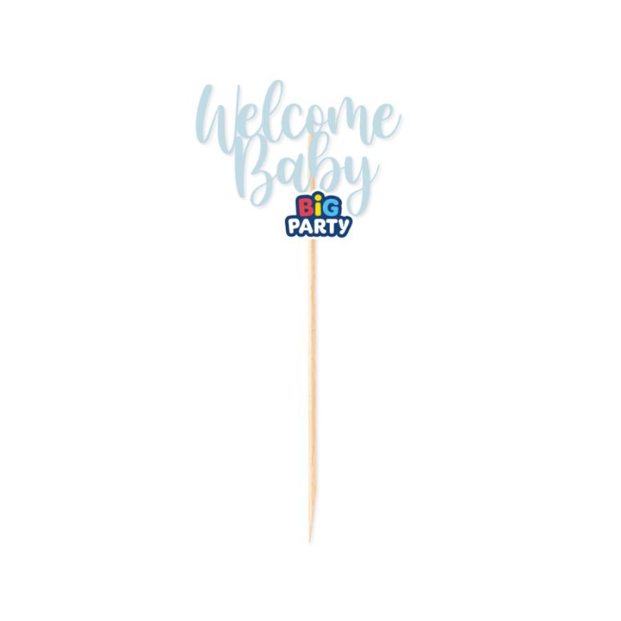 Vaaleansininen Welcome baby -kakunkoriste
