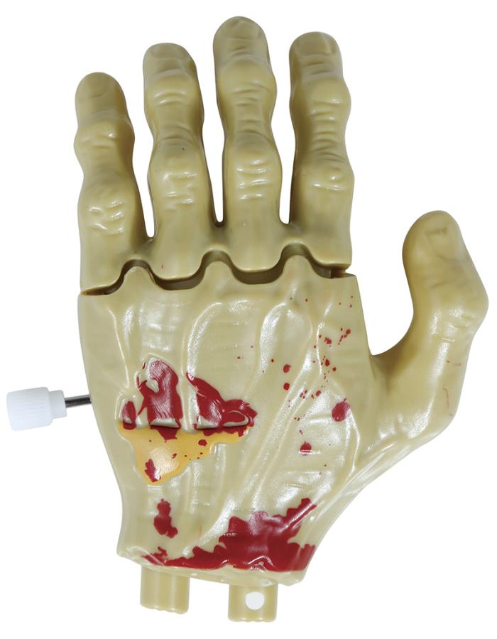 Liikkuva zombie-käsi 9 cm – vetomekanismilla