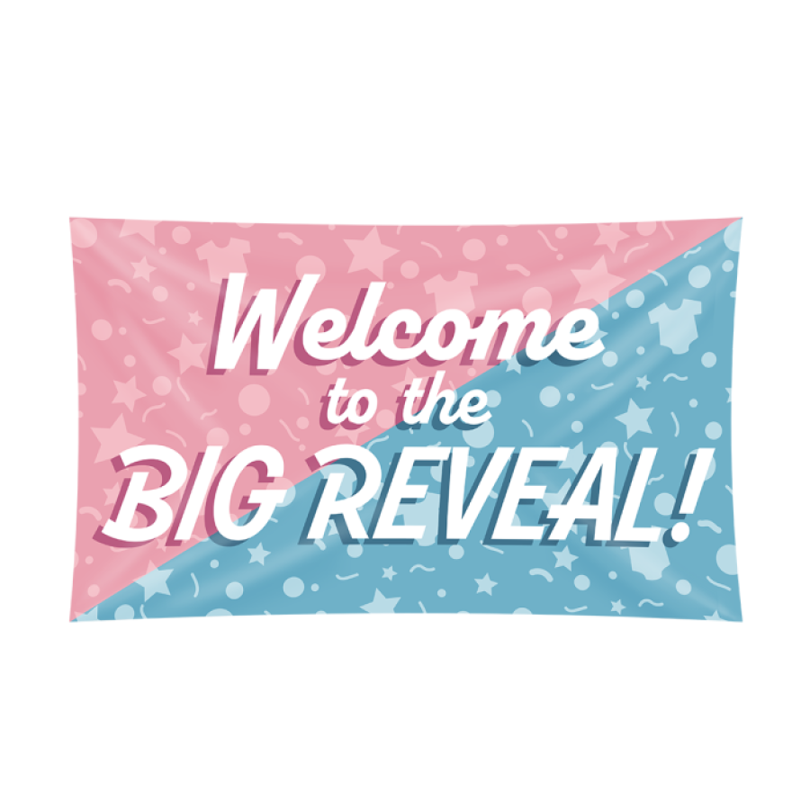 XXL lippu Welcome to the big reveal! 150 x 90 cm