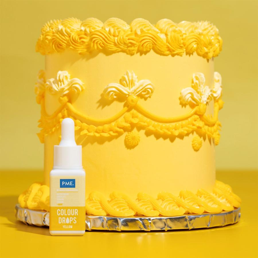 Öljypohjainen elintarvikeväri keltainen 20 ml - PME