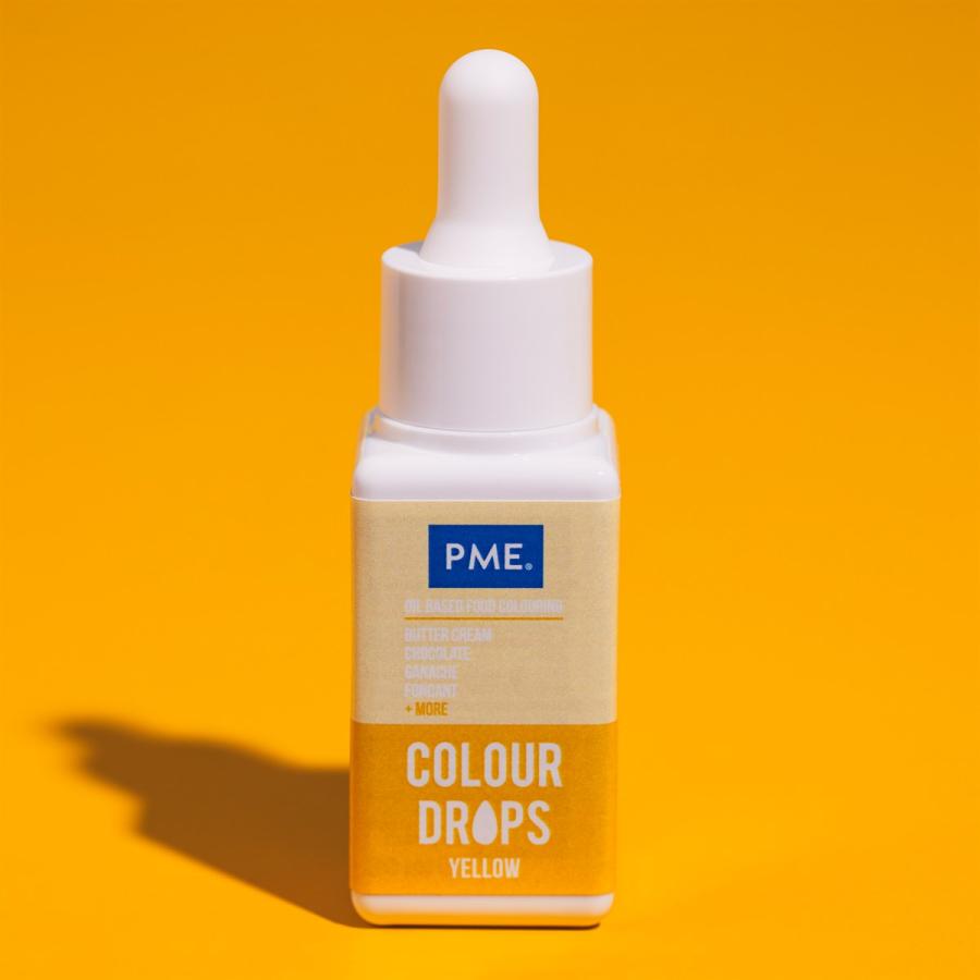 Öljypohjainen elintarvikeväri 20 ml - PME, Keltainen