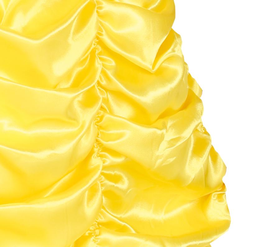 Keltainen prinsessa lastenasu, 5-6-vuotiaalle